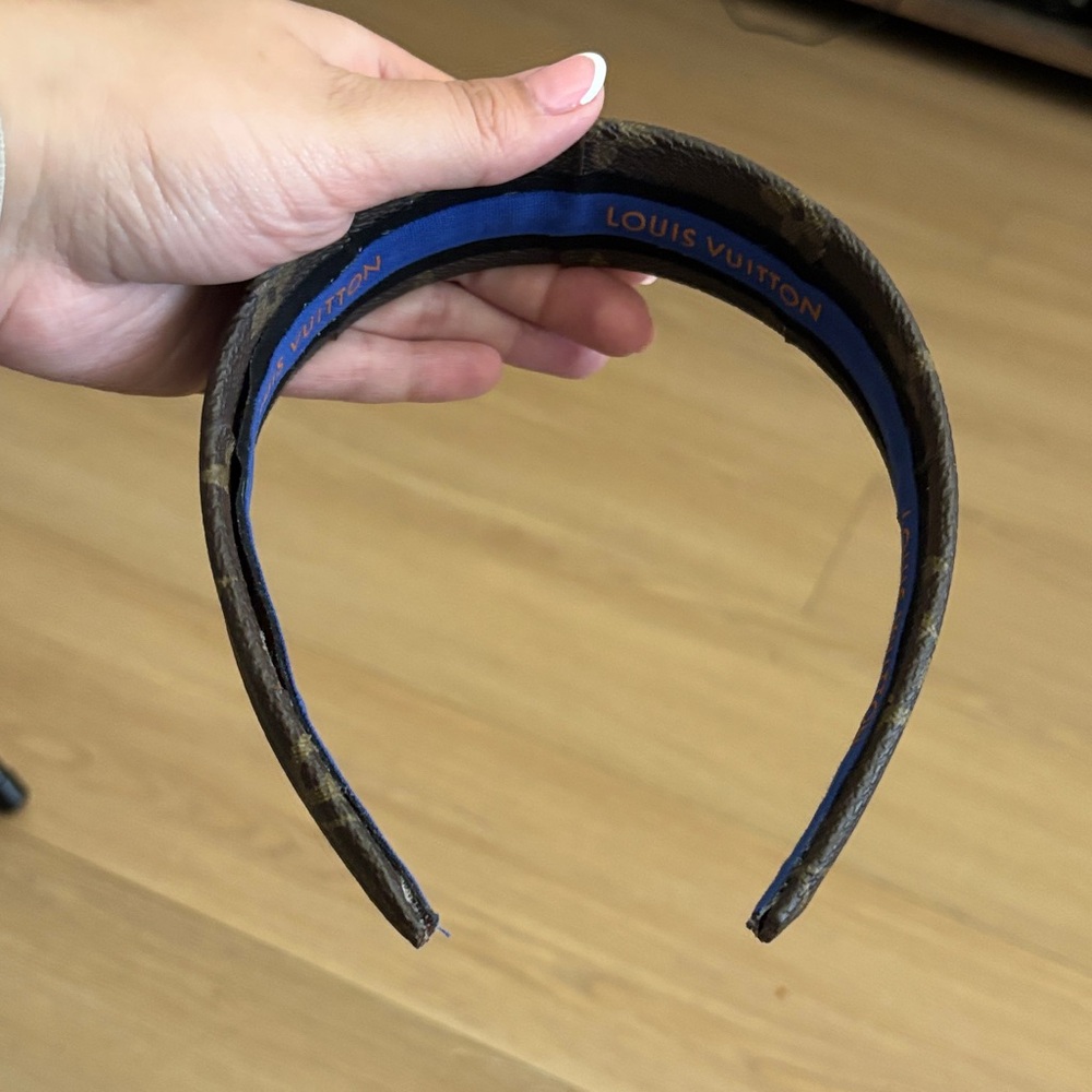LV Monogram Canvas Headband Handmade 1.5” ✨ - Picture 2 of 4